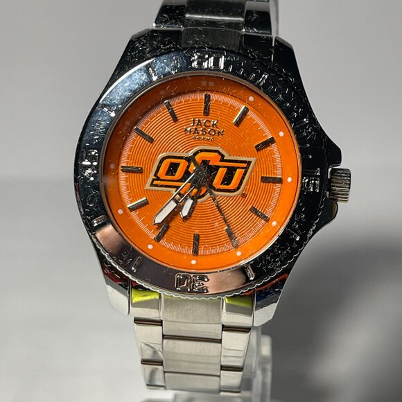 Oklahoma State Cowboys NCAA Stainless-Steel Men\'s Watch by Jack Mason NWT main image 8